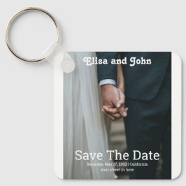 Llavero Invitaciones de boda simple elegante