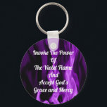 Llavero Invocar la llama violeta<br><div class="desc">Invocar la llama violenta para crear una vida de amor,  gracia,  misericordia y transformación.</div>