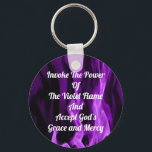 Llavero Invocar la llama violeta<br><div class="desc">Invocar la llama violenta para crear una vida de amor,  gracia,  misericordia y transformación.</div>