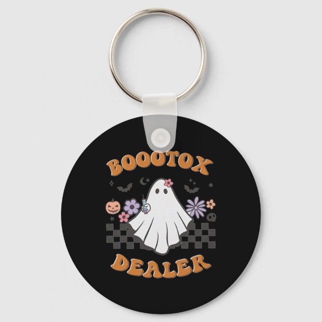 Llavero Inyector de enfermería Halloween Retro Botox Deale (Anverso)