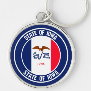 Llavero Iowa Round Emblem