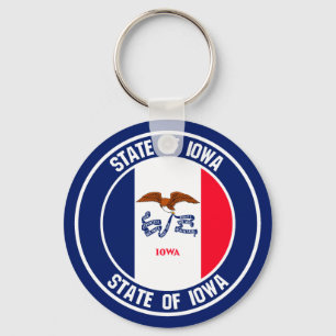 Llavero Iowa Round Emblem