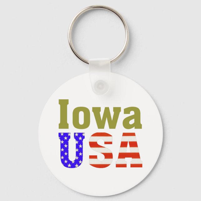 Llavero ¡Iowa USA! (Anverso)