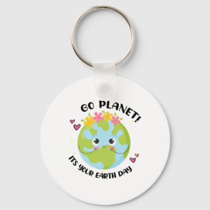 Llavero Ir al planeta es tu niño maestro lindo del Día de
