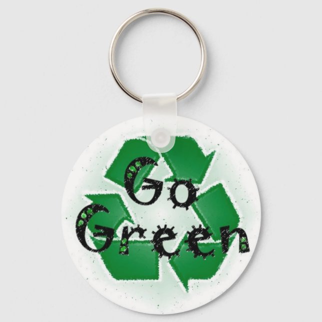 Llavero Ir cadena de claves verde (Anverso)