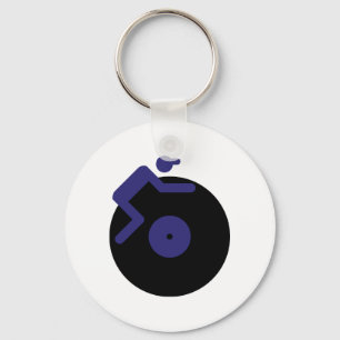 Llavero ir de discotecas de la música de DJ del disc
