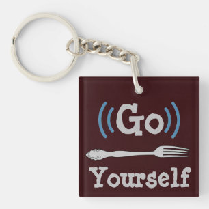 Llavero Ir Fork Yourself Keychain