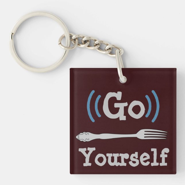 Llavero Ir Fork Yourself Keychain (Frente)