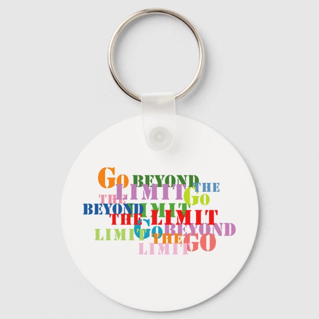 Llavero Ir más allá del límite (Anverso)