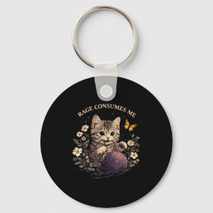 Llavero Ira de gato lindo consume meme de amantes de gatos