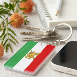 Llavero IRAN Lion and Sun Flag Acrylic Keychain