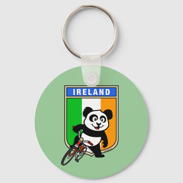 Llavero Ireland Cycling Panda (Anverso)