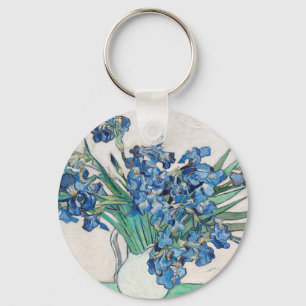 Llavero Iris Azules por Vincent Van Gogh Arte Fino