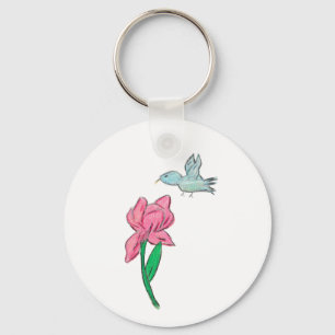 Llavero Iris rosa