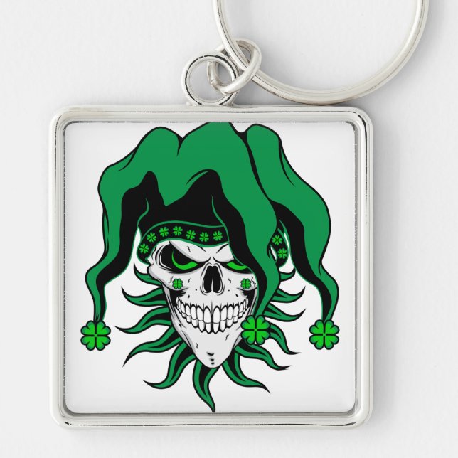 Llavero Irish Jester Skull (Frente)