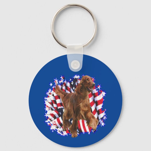 Llavero Irish Setter Patriot (Anverso)