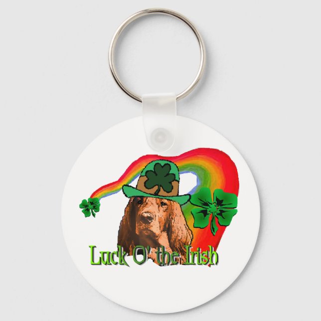 Llavero Irish Setter St Patricks (Anverso)