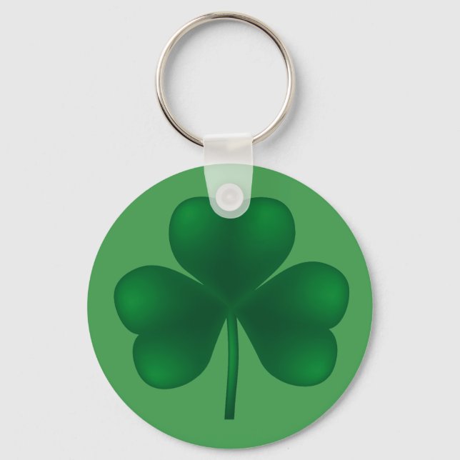 Llavero Irish Shamrock St Patricks Day Basic Keychain (Anverso)