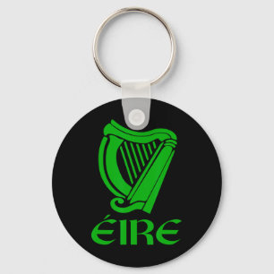 Llavero Irlanda Eire Eireann Orgullo Irlandés Arpa Gaélica