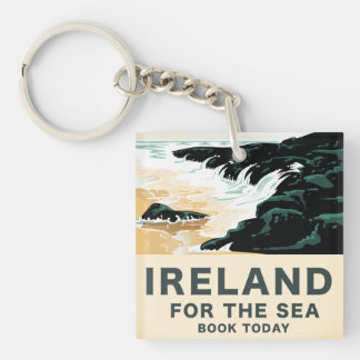 Llavero Irlanda "Por el Mar" Póster de viaje náutico