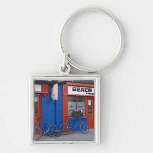 Llavero Irlanda, Strandhill. Fachadas de tiendas con bicic