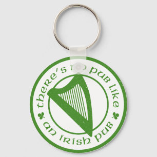 Llavero irlandés de la arpa del Pub