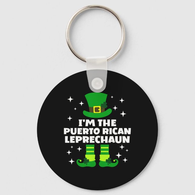 Llavero Irlandés gracioso Leprechaun St Patricks Da (Anverso)