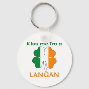 Llavero Irlandés personalizado me besa, soy Langan