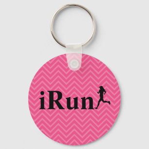 Llavero iRun Chevron Running Keychain para Chicas