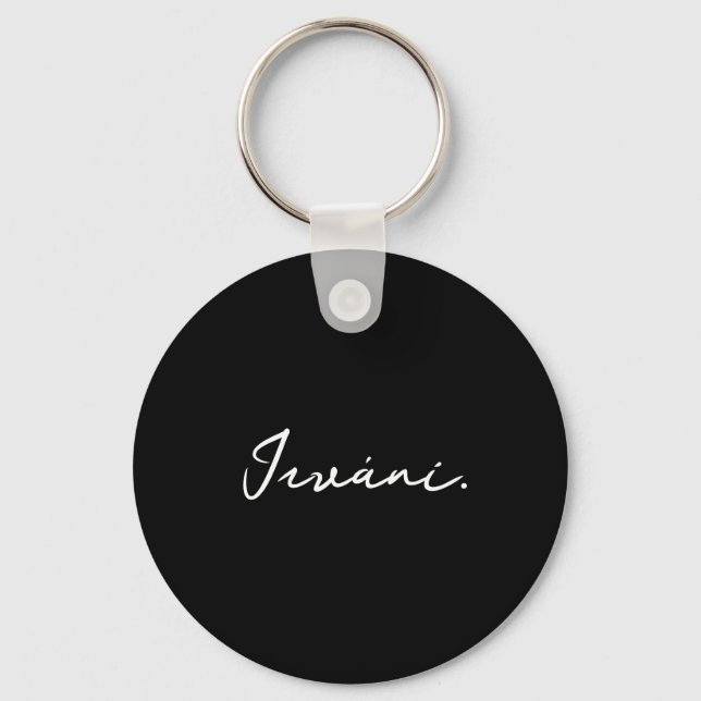Llavero Irváni keychain-black. (Anverso)