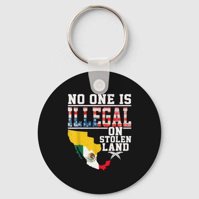 Llavero Is Illegal On Stolen Land Native Americans  (Anverso)