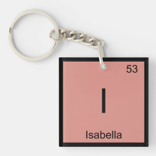 Llavero Isabella Nombre Elemento Químico Tabla periódica