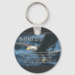 Llavero ISAIAH 40:31 Montar con alas como Águilas