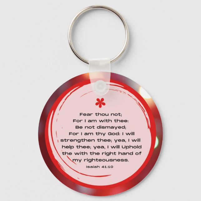 Llavero Isaiah 41:10 Keychain | por Scripting It (Anverso)