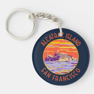 Llavero Isla Alcatraz San Francisco Círculo perturbado