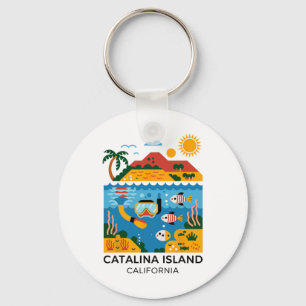 Llavero Isla Catalina California Senderismo 