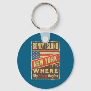 Llavero Isla Coney Nueva York _1
