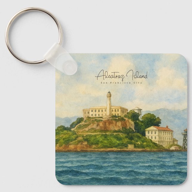 Llavero Isla de Alcatraz – Lugar emblemático de San Franci (Anverso)