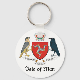 Llavero ISLA DE MAN - emblema/bandera/símbolo/escudo de ar
