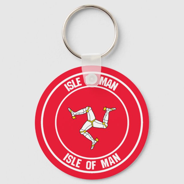 Llavero Isla de Man Ronda Emblem (Anverso)