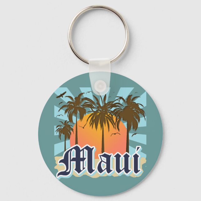 Llavero Isla de Maui Hawaii Souvenir (Anverso)