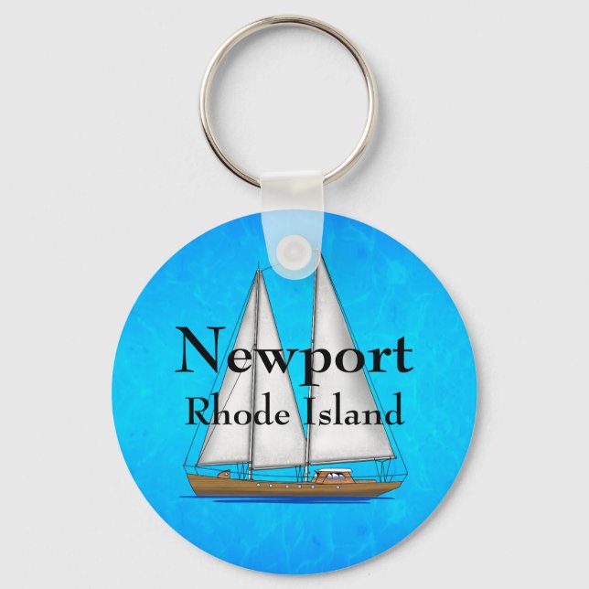 Llavero Isla de Newport Rhode (Anverso)