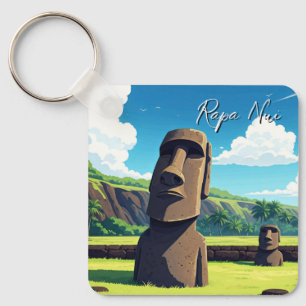 Llavero Isla de Pascua Chile Moai Viajes