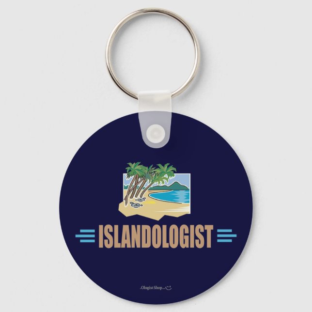 Llavero Isla de Playa Humorística (Anverso)