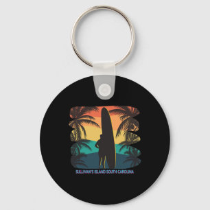 Llavero Isla de Sullivan Sur Carolina Sc Palm Tree Surf