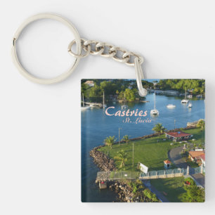 Llavero Isla del Caribe Castries Santa Lucía