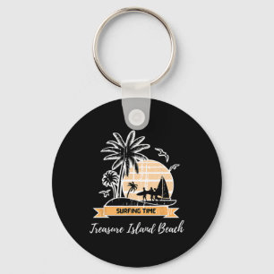 Llavero Isla del Tesoro Vintage Amante de la Playa Palmera