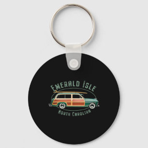 Llavero Isla Esmeralda Carolina del Norte Surf vintage