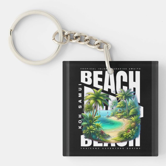 Llavero Isla Koh Samui Tailandia (Frente)