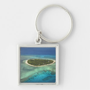 Llavero Isla Tavarua y arrecife de coral, Islas Mamanuca
